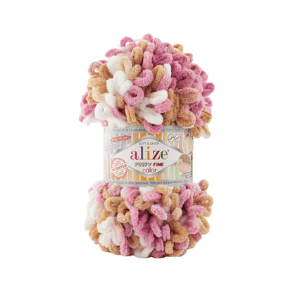 Alize Puffy Fine Color Chenille Loop Yarn – Soft Finger Knitting Yarn (100g)