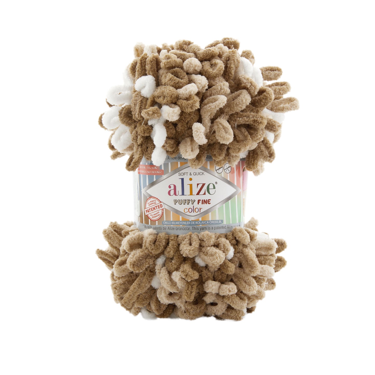 Alize Puffy Fine Color Chenille Loop Yarn – Soft Finger Knitting Yarn (100g)