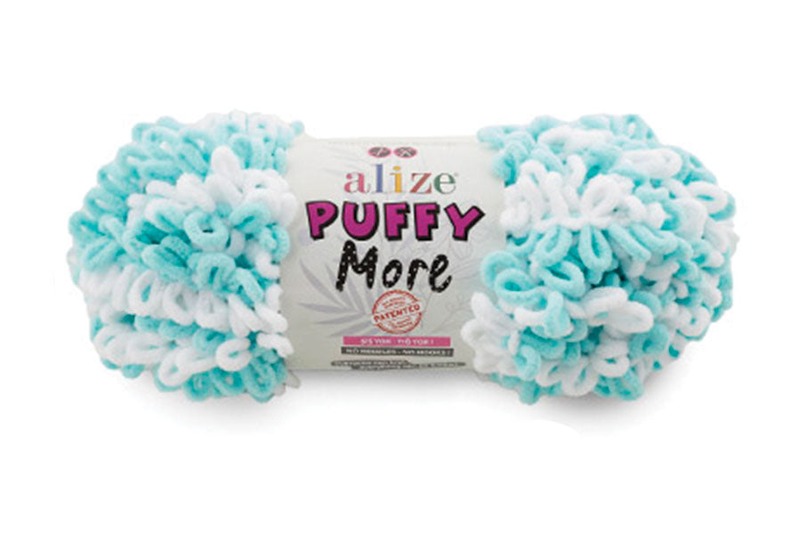 Alize Puffy More Chenille Loop Yarn – 150g Finger Knitting Yarn