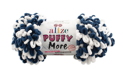 Alize Puffy More Chenille Loop Yarn – 150g Finger Knitting Yarn