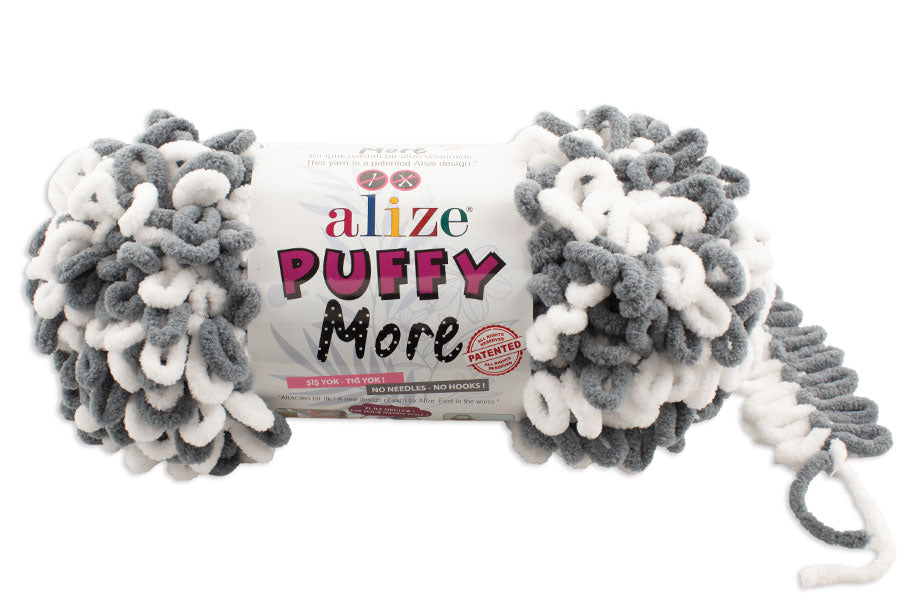 Alize Puffy More Chenille Loop Yarn – 150g Finger Knitting Yarn