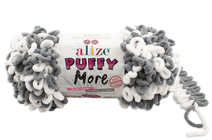 Alize Puffy More Chenille Loop Yarn – 150g Finger Knitting Yarn