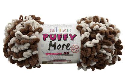 Alize Puffy More Chenille Loop Yarn – 150g Finger Knitting Yarn