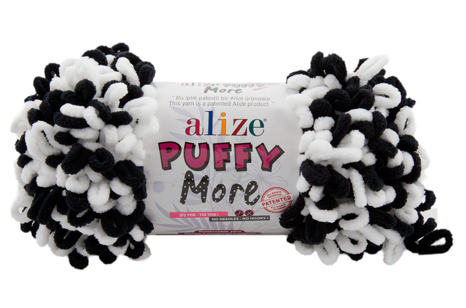 Alize Puffy More Chenille Loop Yarn – 150g Finger Knitting Yarn