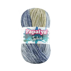 Papatya Splash Yarn – Soft Self-Striping Cotton Blend Knitting & Crochet Yarn