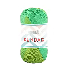 Papatya Sundae Yarn Cake – Soft Gradient Cotton Blend Knitting & Crochet Yarn