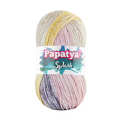 Papatya Splash Yarn – Soft Self-Striping Cotton Blend Knitting & Crochet Yarn