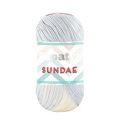 Papatya Sundae Yarn Cake – Soft Gradient Cotton Blend Knitting & Crochet Yarn