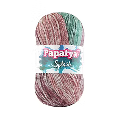 Papatya Splash Yarn – Soft Self-Striping Cotton Blend Knitting & Crochet Yarn