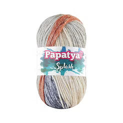 Papatya Splash Yarn – Soft Self-Striping Cotton Blend Knitting & Crochet Yarn