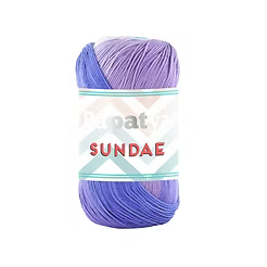Papatya Sundae Yarn Cake – Soft Gradient Cotton Blend Knitting & Crochet Yarn
