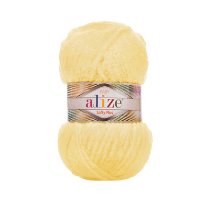 Alize Softy Plus Yarn perfect for baby blankets, plush toys, garments, scarves, crochet, and knitting projects
