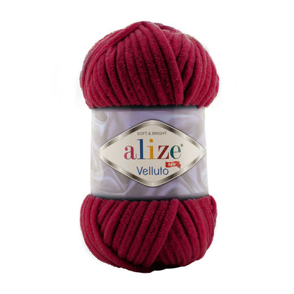 Alize Velluto Chenille Yarn for Crochet & Knitting 100gm