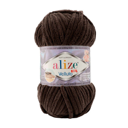 Alize Velluto Chenille Yarn for Crochet & Knitting 100gm