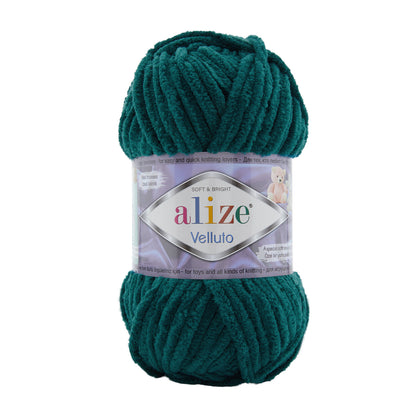 Alize Velluto Chenille Yarn for Crochet & Knitting 100gm