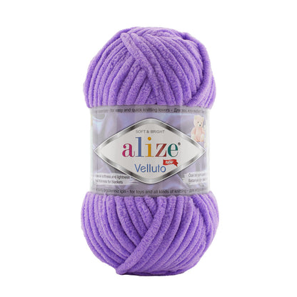 Alize Velluto Chenille Yarn for Crochet & Knitting 100gm