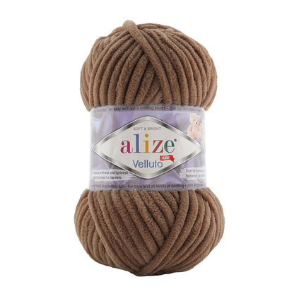 Alize Velluto Chenille Yarn for Crochet & Knitting 100gm