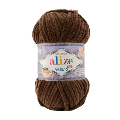 Alize Velluto Chenille Yarn for Crochet & Knitting 100gm