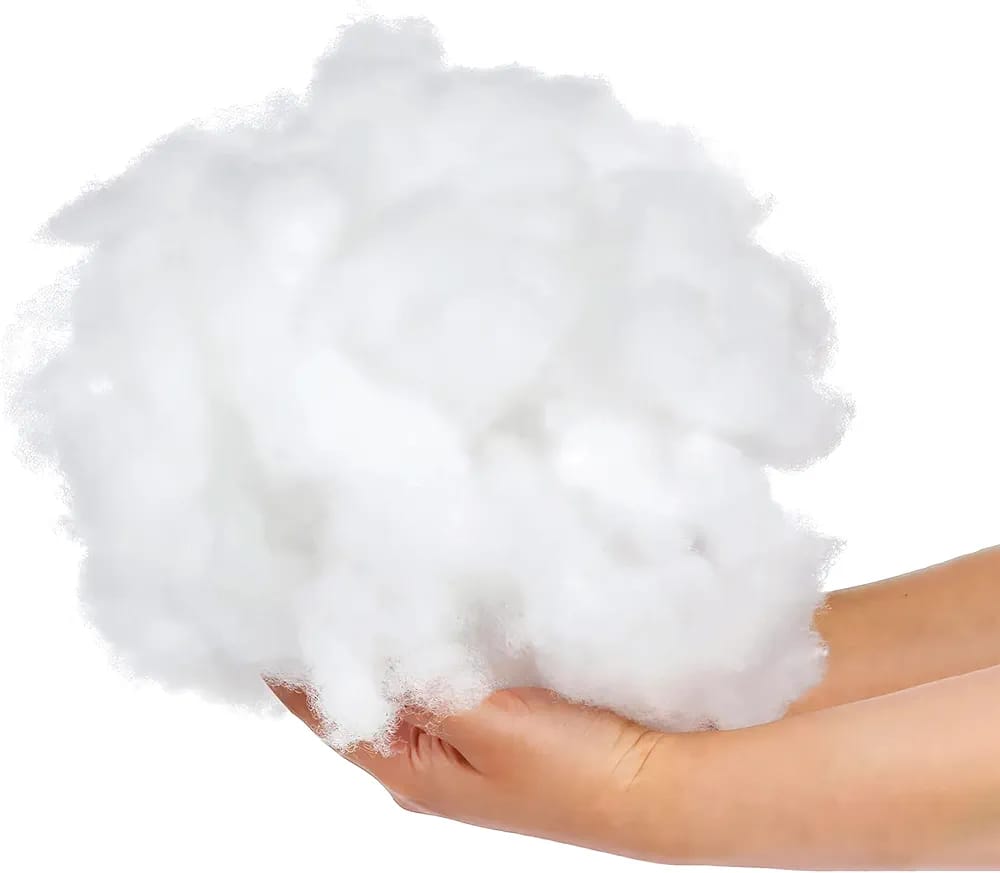 Premium Polyester Fiber Filling – Soft Stuffing for Pillows, Cushions, Toys & Crafts 1 kg