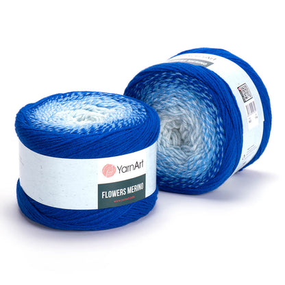 YarnArt Flowers Merino Cake Yarn – 25% Wool, 75% Acrylic Gradient Yarn (225g)