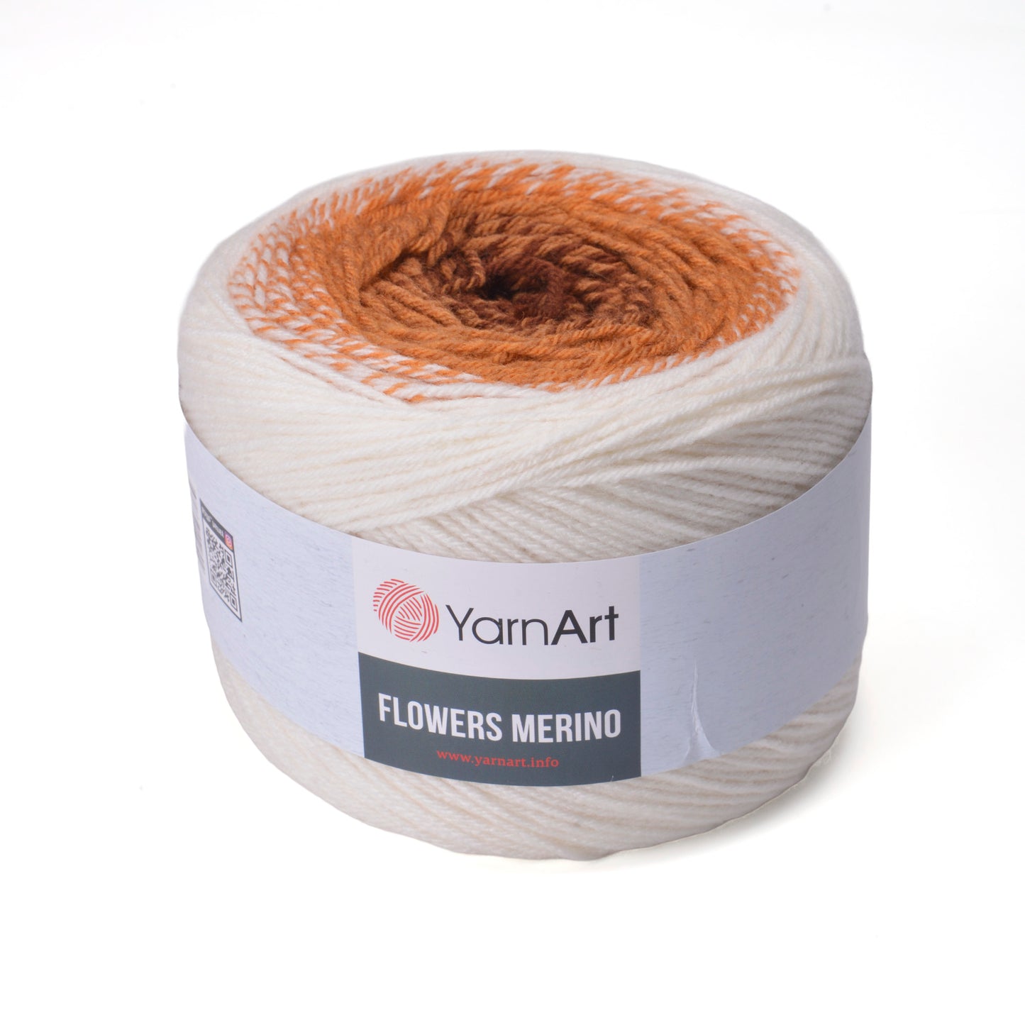 YarnArt Flowers Merino Cake Yarn – 25% Wool, 75% Acrylic Gradient Yarn (225g)