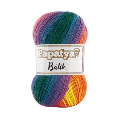 Papatya Batik Yarn – Soft Multi-Color Acrylic Knitting & Crochet Yarn