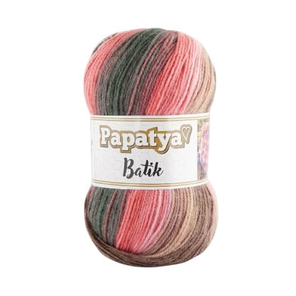 Papatya Batik Yarn – Soft Multi-Color Acrylic Knitting & Crochet Yarn