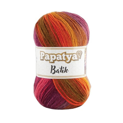 Papatya Batik Yarn – Soft Multi-Color Acrylic Knitting & Crochet Yarn