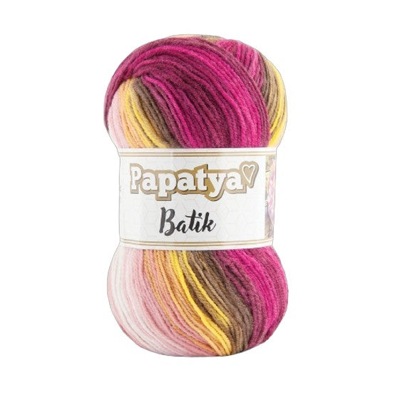 Papatya Batik Yarn – Soft Multi-Color Acrylic Knitting & Crochet Yarn