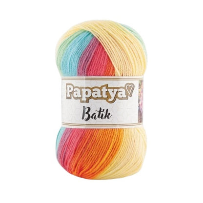 Papatya Batik Yarn – Soft Multi-Color Acrylic Knitting & Crochet Yarn