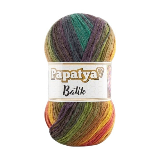 Papatya Batik Yarn – Soft Multi-Color Acrylic Knitting & Crochet Yarn