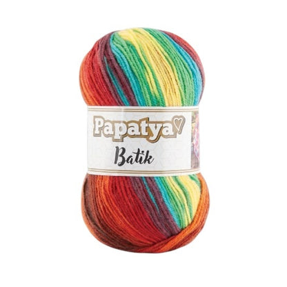 Papatya Batik Yarn – Soft Multi-Color Acrylic Knitting & Crochet Yarn