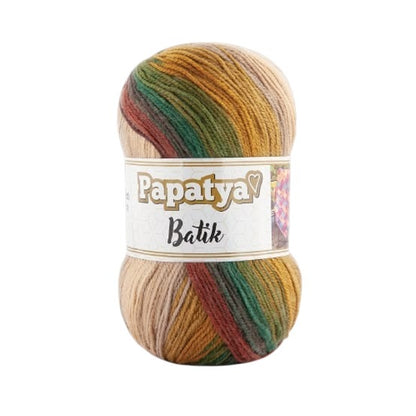 Papatya Batik Yarn – Soft Multi-Color Acrylic Knitting & Crochet Yarn
