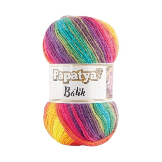 Papatya Batik Yarn – Soft Multi-Color Acrylic Knitting & Crochet Yarn