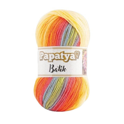 Papatya Batik Yarn – Soft Multi-Color Acrylic Knitting & Crochet Yarn