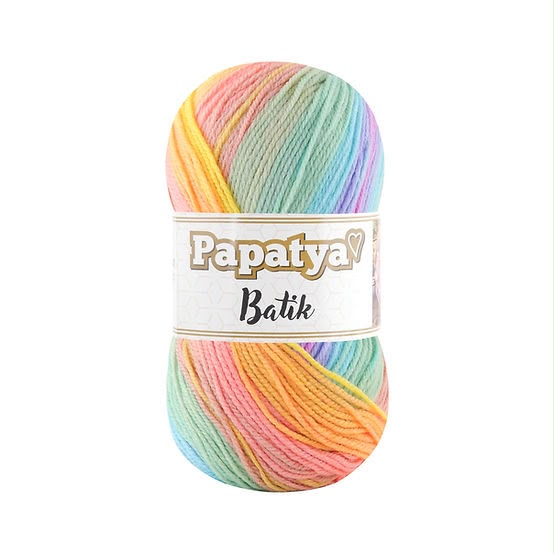 Papatya Batik Yarn – Soft Multi-Color Acrylic Knitting & Crochet Yarn