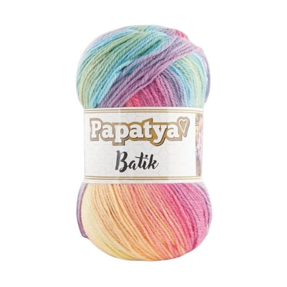 Papatya Batik Yarn – Soft Multi-Color Acrylic Knitting & Crochet Yarn