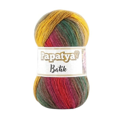 Papatya Batik Yarn – Soft Multi-Color Acrylic Knitting & Crochet Yarn